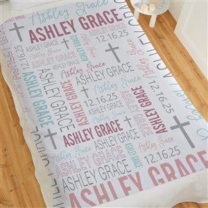 Christening For Her Personalized 50x60 Sweatshirt Blanket