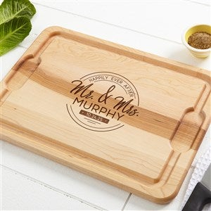Stamped Elegance Personalized Maple Cutting Board- 18x24