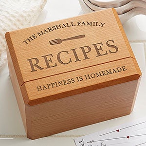 Family Market Personalized Recipe Box