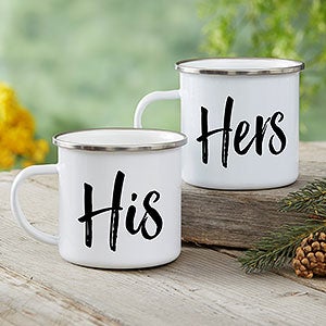 His and Hers Personalized Camping Mugs