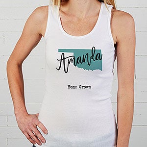 State Pride Personalized White Tank Top - Small (0-2) - White