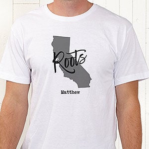 State Pride Personalized Adult T-Shirt - Adult Large - Black