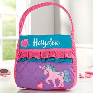 Unicorn Personalized Kids Purse by Stephen Joseph