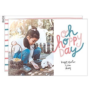 Oh Hoppy Day Easter Photo Card - Set of 5