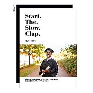 Slow Clap Graduation Announcement - Premium - Set of 5