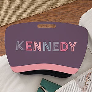 Girl's Colorful Name Personalized Lap Desk