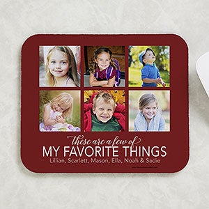 My Favorite Things Personalized Photo Mouse Pad