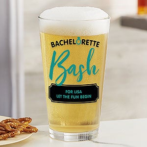 Bachelorette Bash Personalized Pint Glass