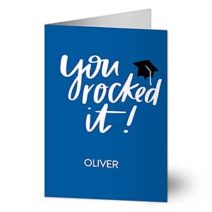 You Rocked It Grad Greeting Card