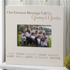 Greatest Blessings Personalized 4x6 Box Frame - Horizontal