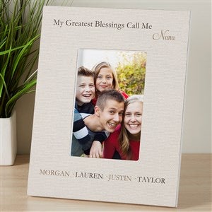 Greatest Blessings Personalized 4x6 Tabletop Frame - Vertical