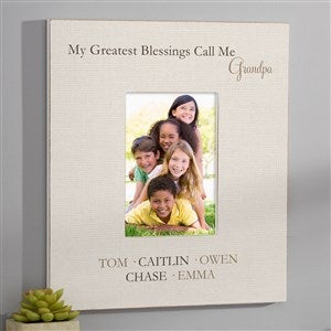 Greatest Blessings Personalized 5x7 Wall Frame - Vertical