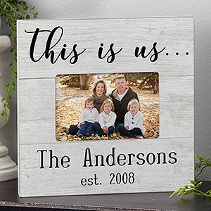 This is Us Personalized Box Picture Frame - Horizontal