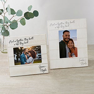 And So Together They Built a Life They Loved Personalized Picture Frame - 24261