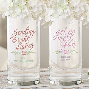 Get Well Soon Gift - Personalized Flower Vase