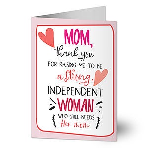Strong Woman Greeting Card