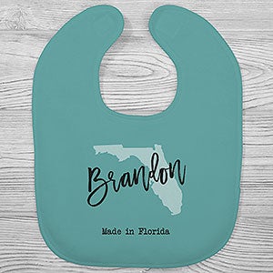 State Pride Personalized Baby Bib