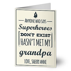 Superheroes Father's Day Greeting Card