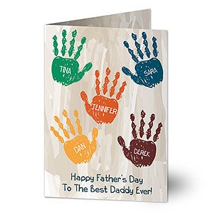 Handprints Father's Day Greeting Card