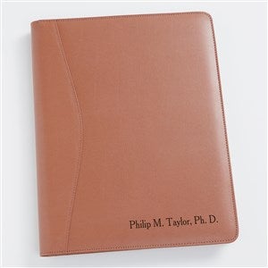 Personalized Executive Leather Portfolio - Tan - 2448