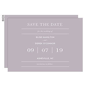 Save the Date For the Wedding Of... Cards - Set of 5