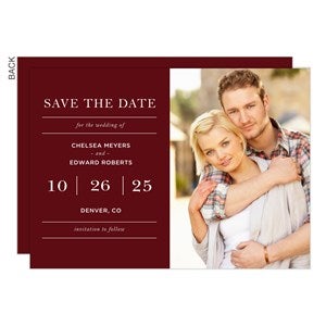 Save the Date For the Wedding Of... Photo Cards - Set of 5
