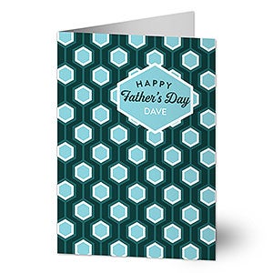 Pattern Happy Father's Day Greeting Card