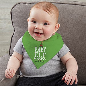 Christmas Elf Personalized Bandana Bibs