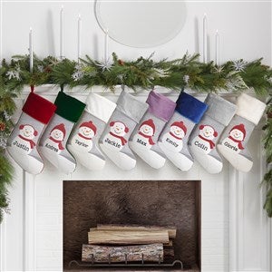Snowman Family Personalized Christmas Stockings