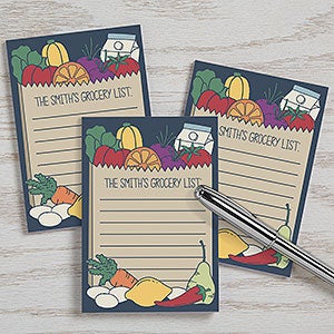 Market Shopping List Personalized Mini Notepads - Set of 3