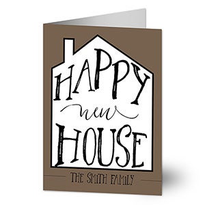 Happy New House Greeting Card