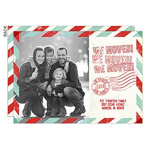 Vintage Mail Moving Announcement-Premium - Set of 5