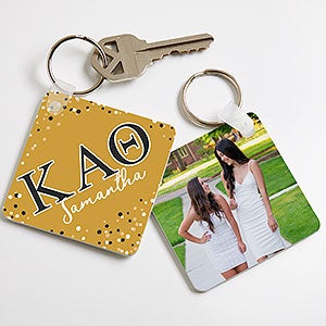 0 Kappa Alpha Theta Personalized Photo Keychain