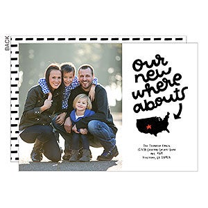 Our New Whereabouts Moving Announcement - Set of 5