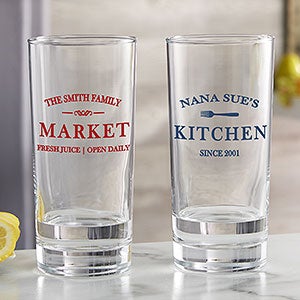 Family Market Personalized 15 oz. Tall Drinking Glass