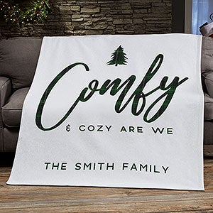 Christmas Plaid Personalized 50x60 Sweatshirt Blanket