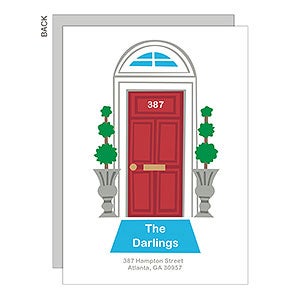 Welcome Red Door Moving Announcement - Premium - Set of 5