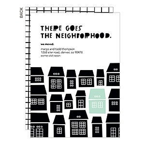 There Goes the Neighborhood Moving Announcement - Set of 5