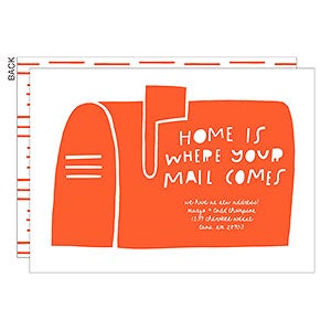 Where the Mail Comes Moving Announcement - Premium - Set of 5