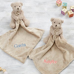 Teddy Bear Personalized Baby Lovey - #24888