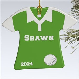 1-Sided Golf Sports Shirt Personalized T-Shirt Ornament