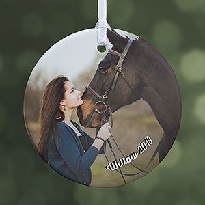 Pet Photo Memories Personalized Ornament - 1 Photo Glossy