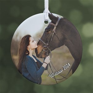 Pet Photo Memories Personalized Ornament - 1 Photo Glossy