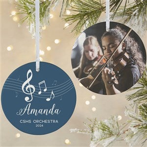 Music Personalized Ornament - 2 Sided Matte