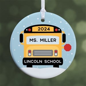 Best Bus Driver Personalized Ornament- 2.85" Glossy - 1 Sided - #24937-1S