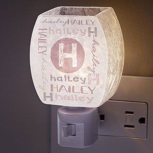 Girls Name Personalized Frosted Night Light