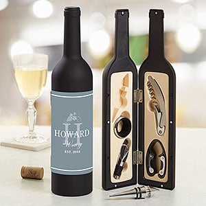 Family Winery Personalized Wine Accessory 5pc Kit