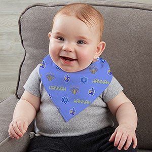 My First Hanukkah Personalized Bandana Bibs