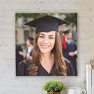 Square Graduation Photo Memories Canvas Print - 8x8