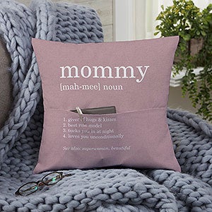 Definition of Mom Personalized 14-inch Pocket Pillow